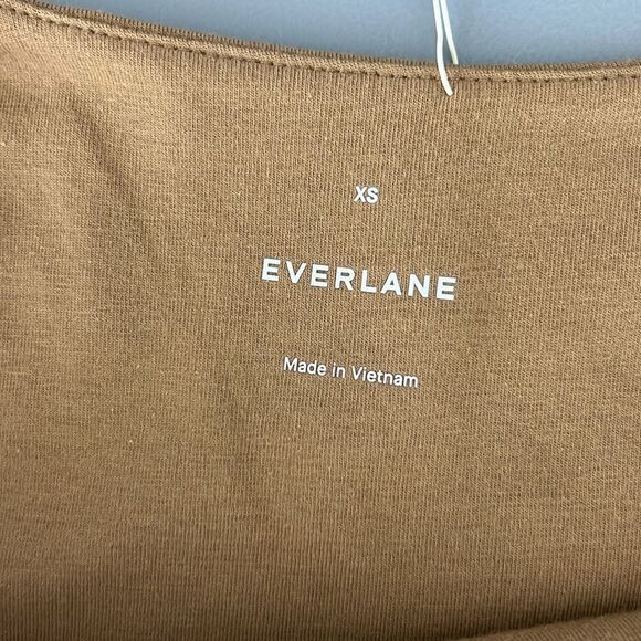 NWOT Everlane The Supima® Jersey Riviera Dress in Tiger’s Eye Size XS - Picture 6 of 13